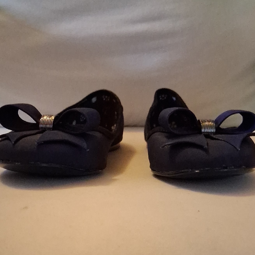 Ted Baker Women's Navy Blue Flats with Bow - Picture 2 of 7